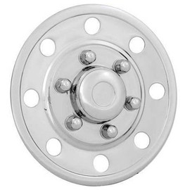 Phoenix PGQST50SWL, ONE HUBCAP ONLY, 15", 6 Lug nut, Trailer Wheel, Stainless Steel Wheel Cover, Hub Cap for Trailers