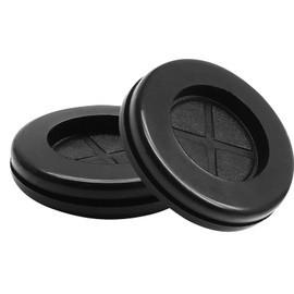 Biaungdo 12 Pcs Rubber Grommet, 1-3/16" Inside Diameter 1-1/2" Drill Hole Double-Sided Black Synthetic Rubber Grommet for Wire Protection, Firewall Plug Round Grommet (30mm x 38mm)