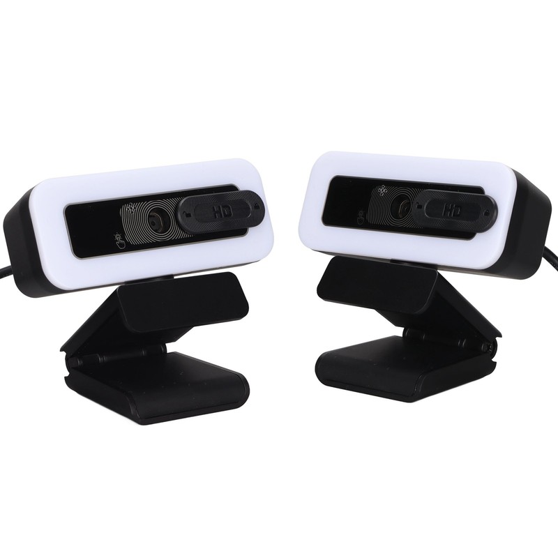 Webcam 2K USB Adjustable Brightness Auto Focusing Inbuilt Mic Plug