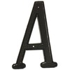 NATIONAL BRAND ALTERNATIVE 901043 Black Metal House Letter 'A', 4"