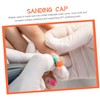 Healeved 30pcs Nail Sanding Caps Set with Manicure Polishing Suitable