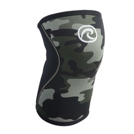 Rehband Kniebandage Sport Kraftsport Kniebandage Kniebandage für Cross-Fit & Schweres Training 5mm Neopren Kniebandage in vielen Farben und Größen Unisex Farbe:Camo, Größe:S
