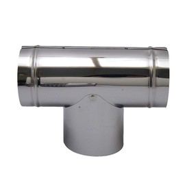 Honma Seisakusho Stainless Steel T-Shade φ4.7 inches (120 mm) Goat Folding Chimney (Single)