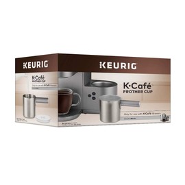 Keurig K-Café Milk Frother Cup Replacement Part or Extra, Hot and Cold Frothing, Compatible with Keurig K-Café Coffee Makers Only, Nickel