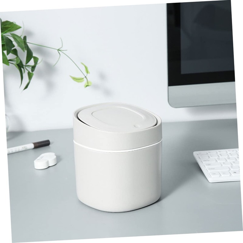 OFFSCH Mini Waste Basket 1pc Desktop Trash Can Wastebasket Stainless