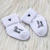 RF&CM Pregnancy announcement, baby socks, white, you will be grandma,