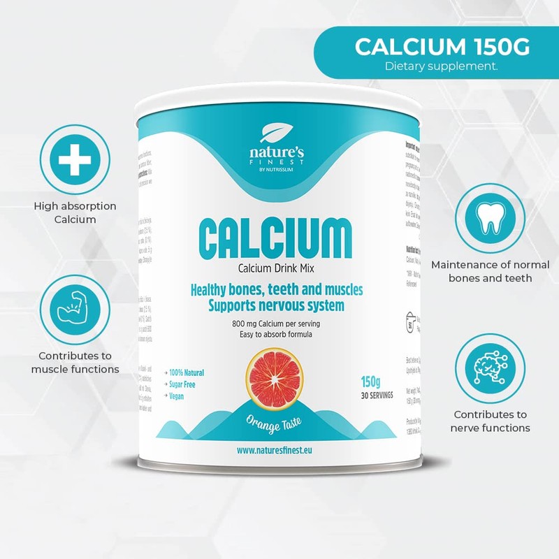 Nature's Finest by Nutrisslim Calcium Drink Mix - 800 mg
