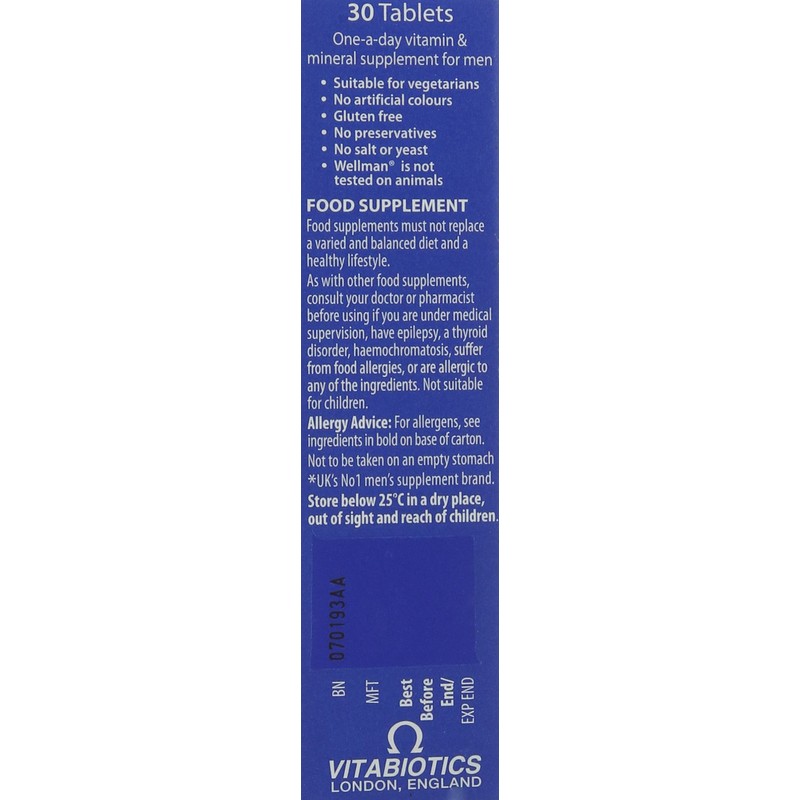 Vitabiotics Wellman 30 pack