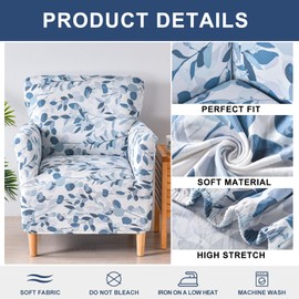 HAOYONG Banquet Armchair Slipcover Stretch Chair Covers 1-Piece Armchair Sofa Covers Soft Arm Chair Cover Removable Washable Single Couch Covers Furniture Protector for Living Room - Set of 2