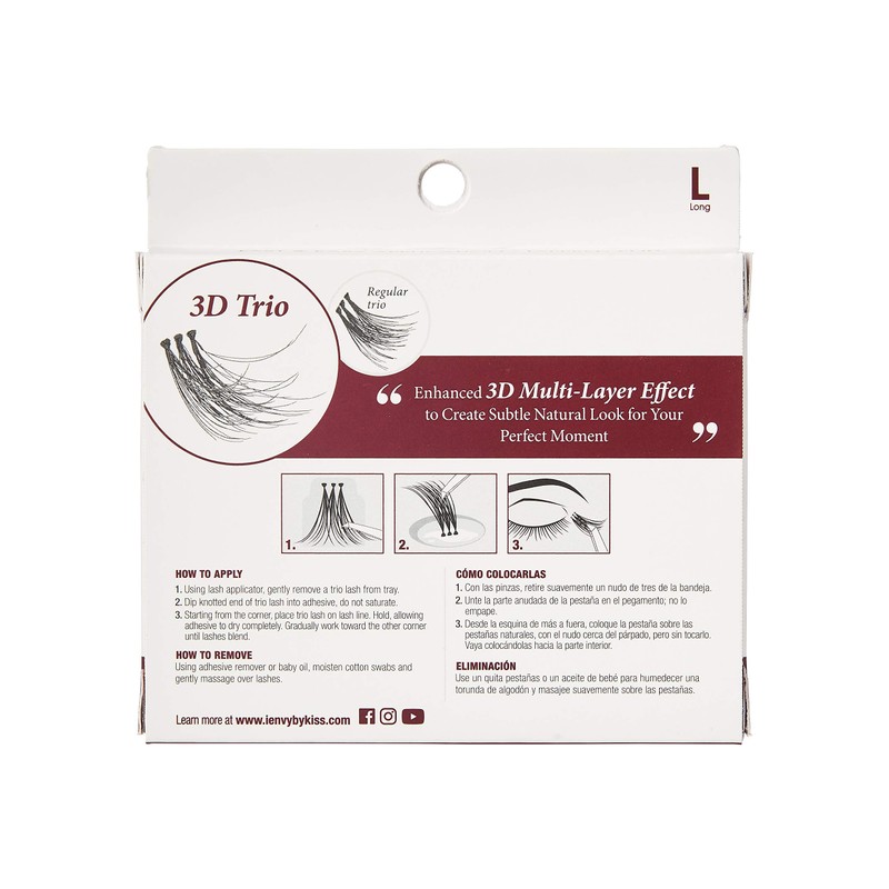 iENVY by KISS 3D Trio Lashes Classic Long (2 PACK)