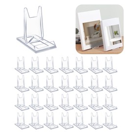 BoundlesEcho 28 Pack Clear Acrylic Adjustable Desktop Book Stand & Display Easel for Tablet Phone Clutch Bag Plate Artwork Magazine Picture Comic Album CD Postcard - Home Office Back to School