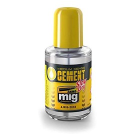 Ammo by MIG Glues: Medium Density Cement. Slow Dry. for Figures and Scale Modeling.