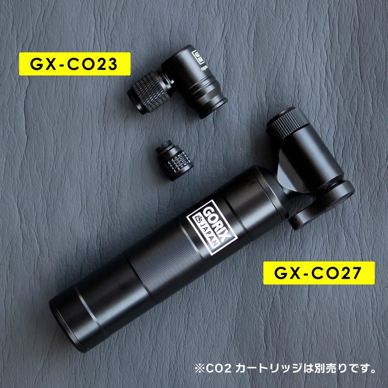 GORIX CO2 Inflator Head, Bicycle Inflator, 360° Rotation, Road Bike,