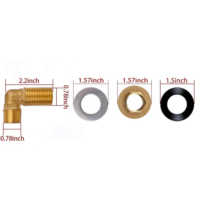 KWODE Commercial Wall Mount Faucet Installation Kit, Wall Mount Kitchen