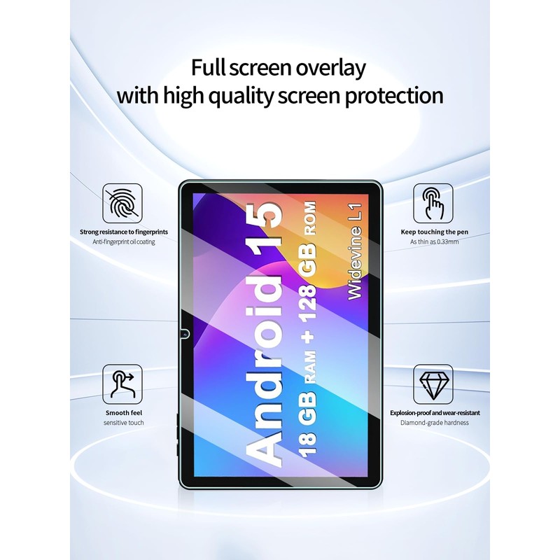 UYRUREL Screen Protector for Aheadlink YQ10SMAX Android 15 Tablet 10