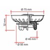 PLUG Type TEKA (75 x 33 mm) (Pack of 2)