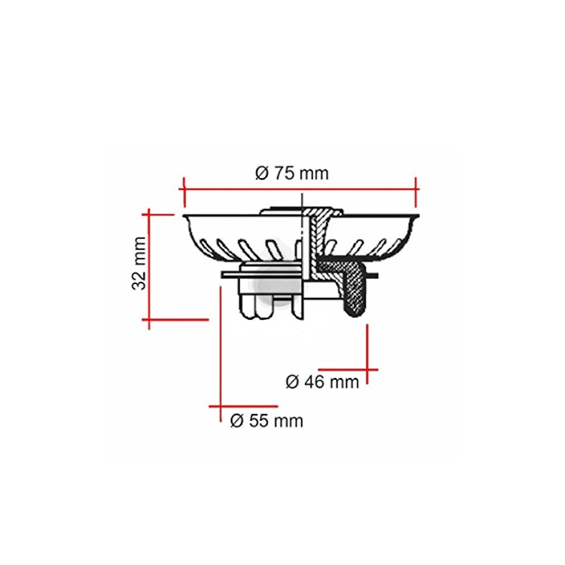 PLUG Type TEKA (75 x 33 mm) (Pack of 2)