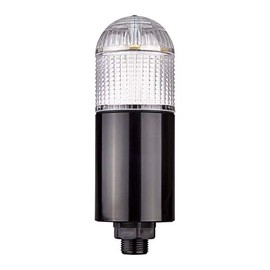 PTD-SCF-102-RYG-B, LED Stack Tower Light, 56mm Dome Type, 3 Colors(R/Y/G) in one Module, Steady/Flash, Direct mounting Black Body, 25" prewired, 24V AC/DC