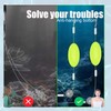 CHAOTEMAI Pack of 5 Double-Hook Reverse Bottom Rig, Double Hook