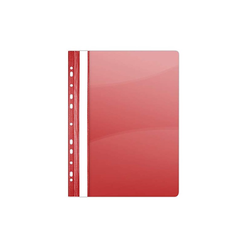 DONAU 1704001PL-04 Plastic File Folder Perforated A4 Red Transparent Folder