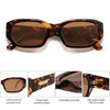 SOJOS Polarized Sunglasses Womens Mens Retro Rectangle Sun Glasses Trendy