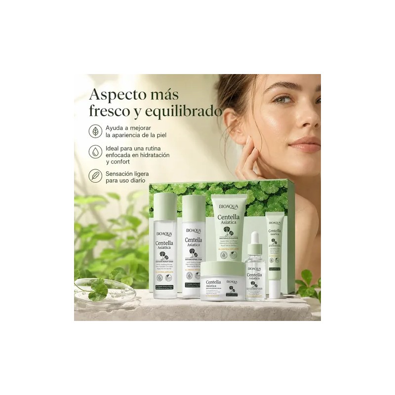 Kit Facial Centella Asiática, Acné, Manchas Arrugas,grasa,6p