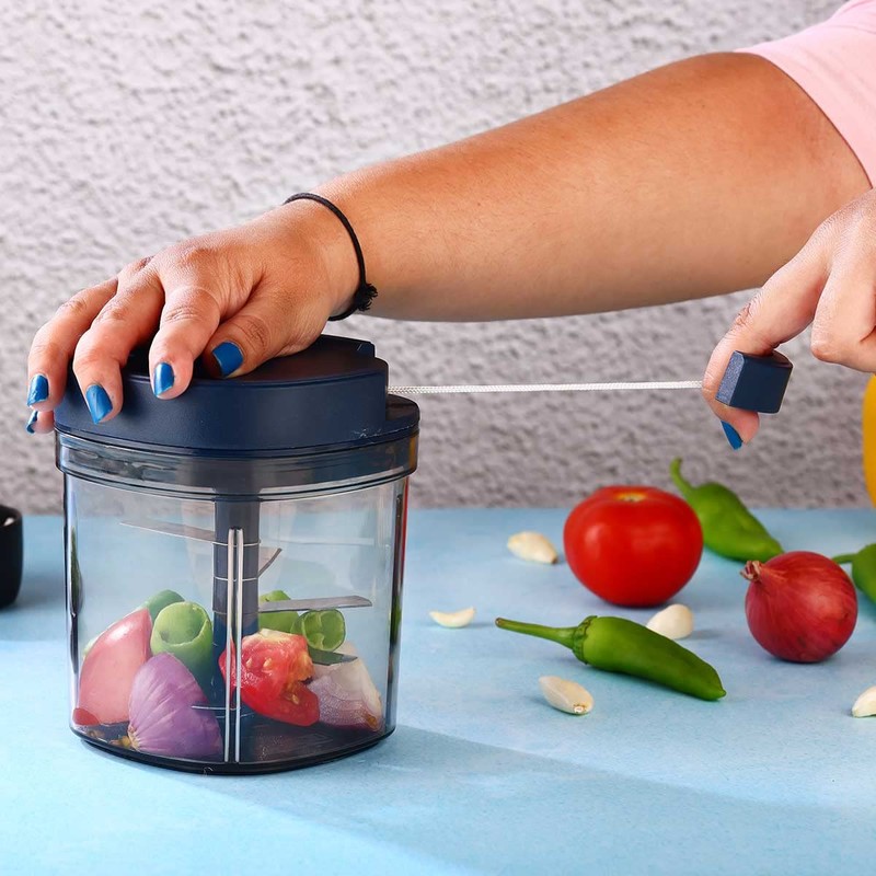 SIGNORAWARE Manual Food Processor, Vegetable Chopper -Easy Pull Hand String-
