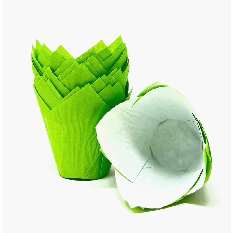 Bakery Direct 50 Standard Size Tulip Muffin Wraps Cases Colour