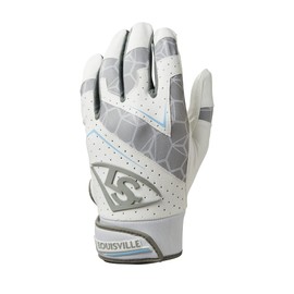 Louisville Slugger Adult Genuine 2.0 Batting Gloves - Team White, Large