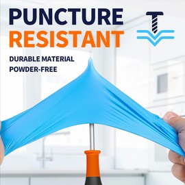 Supmedic Nitrile Exam Glove, 3.5 mil Disposable Medical Gloves Powder-Free Latex-Free, Case of 1000 pcs (Blue) (Medium)