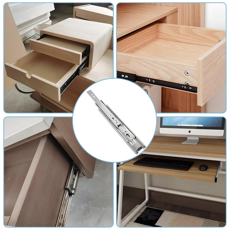 Dijedev 10 Inch Full Extension Ball Bearing Drawer Slides, 1