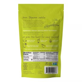 Sencha Naturals Everyday Matcha Green Tea Powder, 12 Ounce Bag = 75 Servings