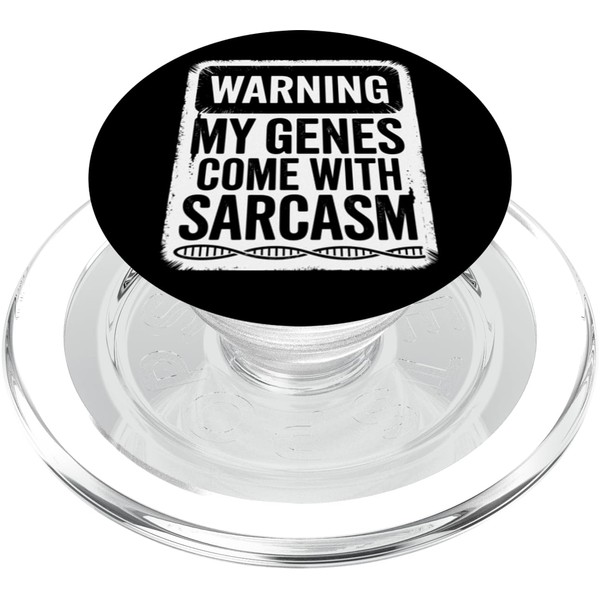 Sarcastic Genealogy DNA Test Genetics Biologist Sarcasm PopSockets PopGrip for