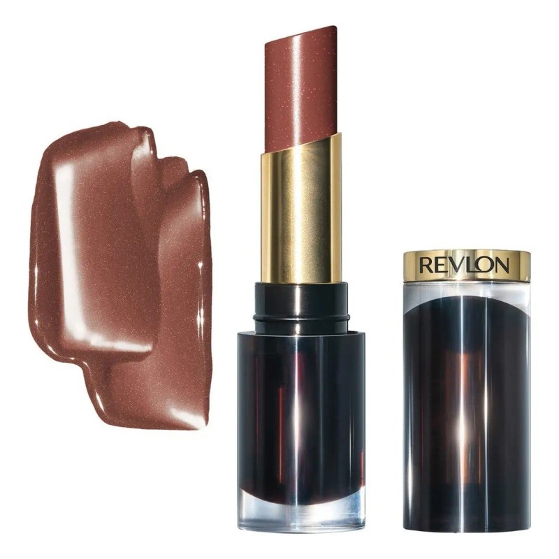 Labial Super Lustrous Glass Shine Lipstick Tono Rum Raisin Color