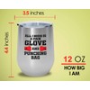 Flairy Land Boxing Silver Edition Wine Tumbler 12oz - Glove