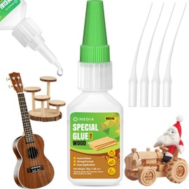 Wood Glue, 30g Clear Woodworking Adhesive for Furniture Repair and DIY Crafts – Super Instant Glue, Fast-Drying, Waterproof, Heavy-Duty Bonding for Carpentry Projects