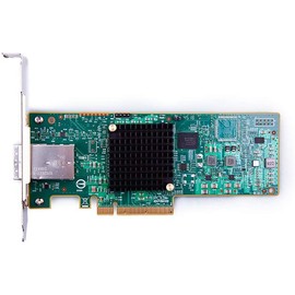 12G External PCI-E SAS/SATA HBA RAID Controller Card, PCI Express 3.0 X8, Broadcom's SAS 3008, Compatible for LSI SAS 9300-8E, Supports Mini SAS HD SFF-8644