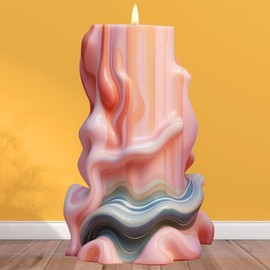 1 Piece, Spiral Series Wave Mold Candle Mold Ball Resin Casting Mold Resin Production Mold Candle Silicone Mold Home Decoration Mold Candle Production Mold 3D Animal Mold Clay Mold