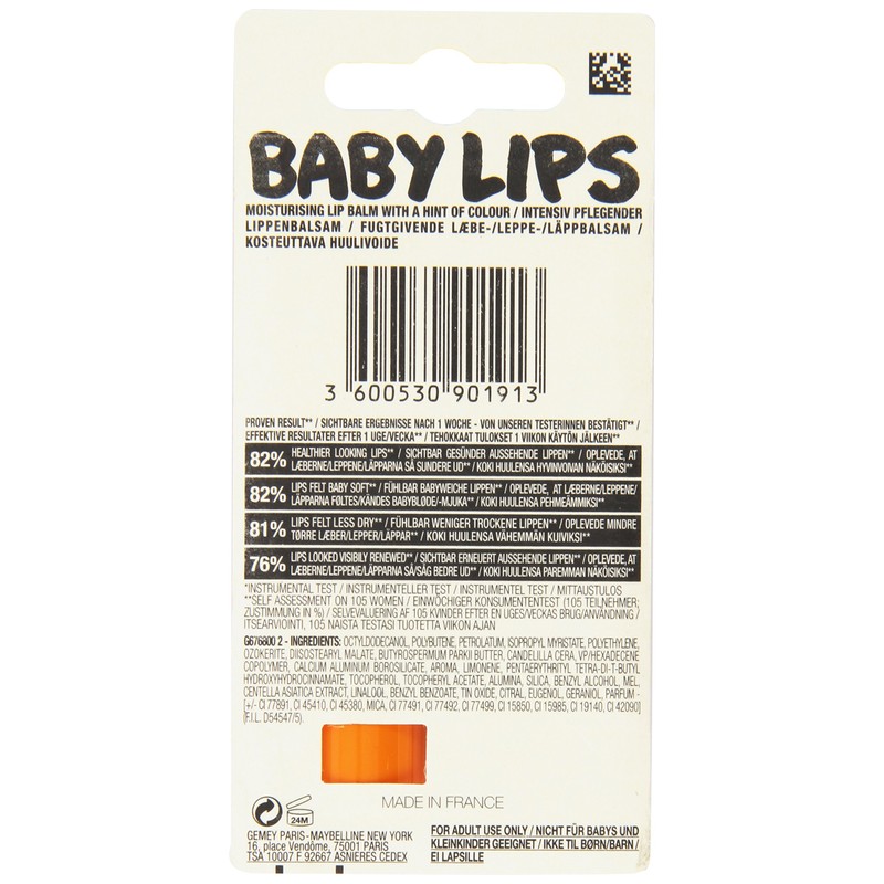 Maybelline New York Make-Up Lip Balm Baby Lips Care Balm