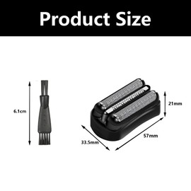 GVSS 1 x 21B Razor Head for Braun Series 3 301S, Razor Head for Braun Series 3 3030s, Compatible with Series 3 300S, 310S, 3020S, 3040S, 3080S, 3050CC,3090CC Shavers, Black