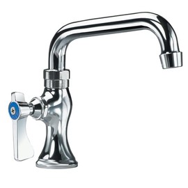 FSE 373-KR-16-108L Silver Series Single Hole Deck Mount Pantry Faucet, 6" Swing Spout, 1/2" NPS Male Inlet, 1/4 Turn Ceramic Valves, Chrome Plated, Lever Handle, Heavy-Duty Double O-Ring Construction