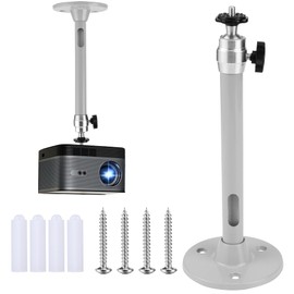 JSMTKJ Universal Ceiling Mount for Projector, Mini Projector Ceiling Mount, Aluminium Alloy Projector Mount, Wall Ceiling Mount for Projector, Wall Ceiling Mount