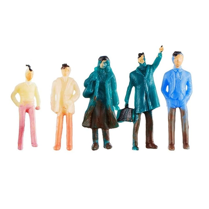 Alnicov 90PCS 1:75 Painted Figures for Model Trains scale sitting