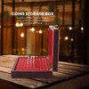 RESFNSE 50 Pcs Wood Coin Protection Display Box Storage Case