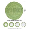 Round Placemats Set of 6, Washable Round Braided Place Mats,