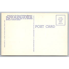 c1940s Detroit MI Horace Rackham Memorial Fountain Zoo Postcard