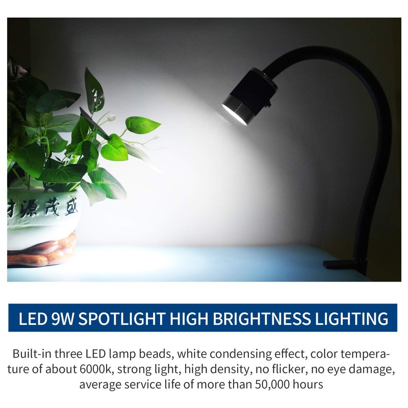 C-Type Clamp Flexible Gooseneck Light 900 Lumen LED Work Light