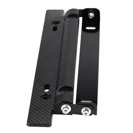 License Plate Bracket, Universal Adjustable Carbon Fiber Car License Plate Frame Holder Mount Bracket Car License Plate Frame Plate Holder Vehicle Accessories