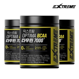 Extreme OPTIMA BCAA Taurine 7000+ 300g x 3 bottles (3-month supply) / 익스트림 OPTIMA BCAA 타우린 7000+ 300g x 3통 (3개월분)