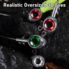 Dr.Fish 10 Pack Fishing Eyes Jigs 3D Eyes Trout Heads